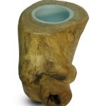 Walnut Stump Plant Holder