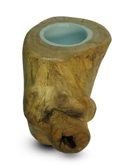 Walnut Stump Plant Holder