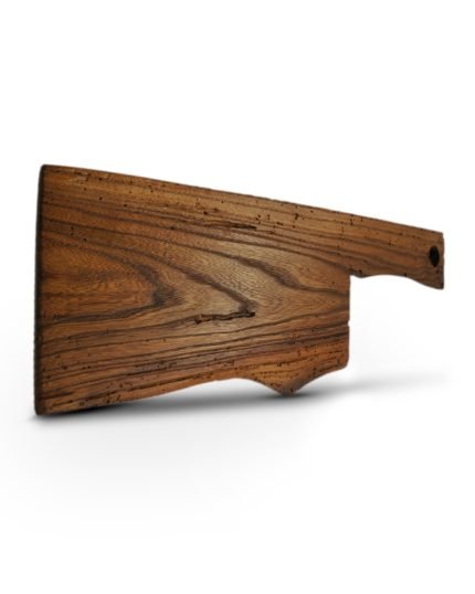Medium Reclaimed Acacia Cleaver Shaped  Chopping