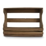 Reclaimed Acacia Wall Mounted 6 Bottle Wine Holder