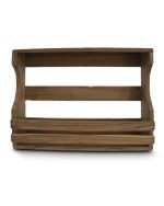 Възстановена акация, монтирана на стената, държач за 6 бутилки вино