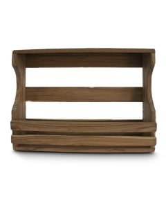 Reclaimed Acacia Wall Mounted 6 Bottle Wine Holder