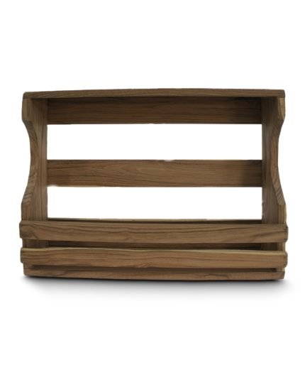 Reclaimed Acacia Wall Mounted 6 Bottle Wine Holder