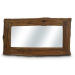 Reclaimed Elm Wood Rectangular Framed Mirror