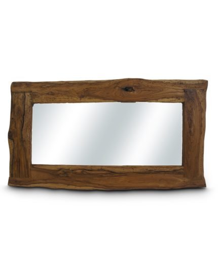 Reclaimed Elm Wood Rectangular Framed Mirror