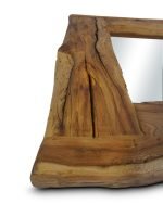 Reclaimed Elm Wood Rectangular Framed Mirror - Image 3