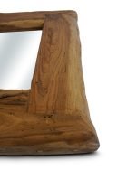 Reclaimed Elm Wood Rectangular Framed Mirror - Image 4