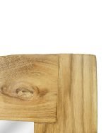 Reclaimed Elm Wood Square Framed Mirror - Image 2