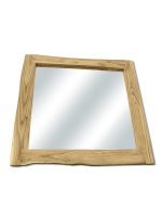 Reclaimed Elm Wood Square Framed Mirror - Image 3