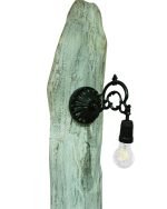 Painted Stand Alone Salvaged Elm Lamp - Image 2