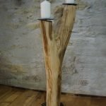 Спасена бряст Сплит клон стълба свещник