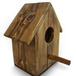 Pine Bird House/Feeder With Perch