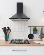 Спасена акация държач на прибори за хранене, боядисани в тил