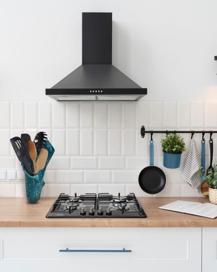 Salvaged Acacia Utensils Holder Painted In Teal