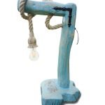 Painted Nautical Rope Table Lamp