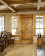 Възстановена дъбова квадратна стойка за чадъри