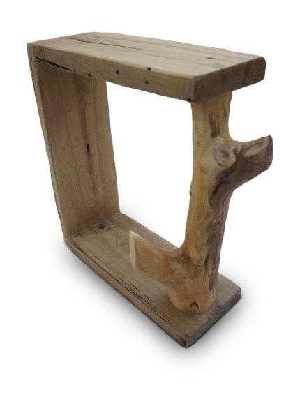 Floating Box Shelf With Branch On One Side