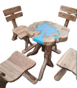 Set of Four Low Chairs