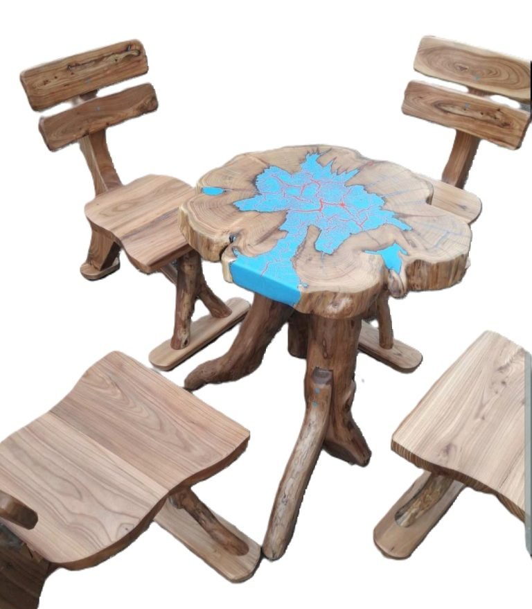 Set of Four Low Chairs