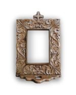 Small Hand Carved Photo Frame (13x18cm) with Shelf