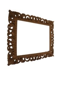 Ornamental Floral Carved Oak Picture Frame