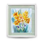 Watercolor Painting of Daffodils