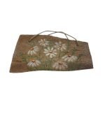 Reclaimed Oak Plaque with Hand-painted Daisies