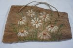 Reclaimed Oak Plaque with Hand-painted Daisies - Image 3