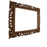 Ornamental Floral Carved Oak Picture Frame